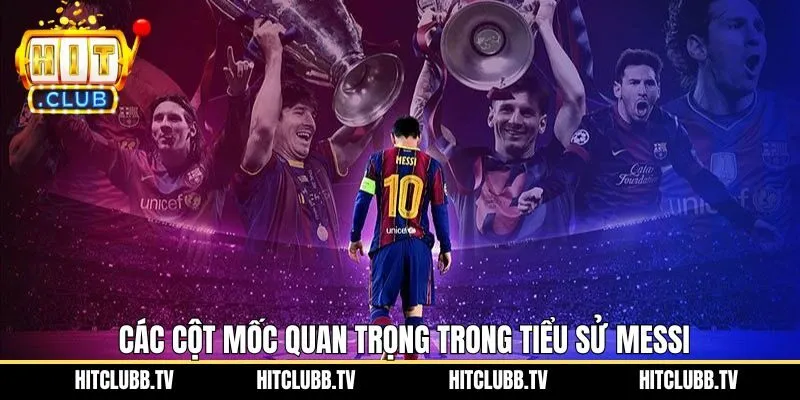 Các mốc sự nghiệp xuất sắc có trong tiểu sử của cầu thủ 